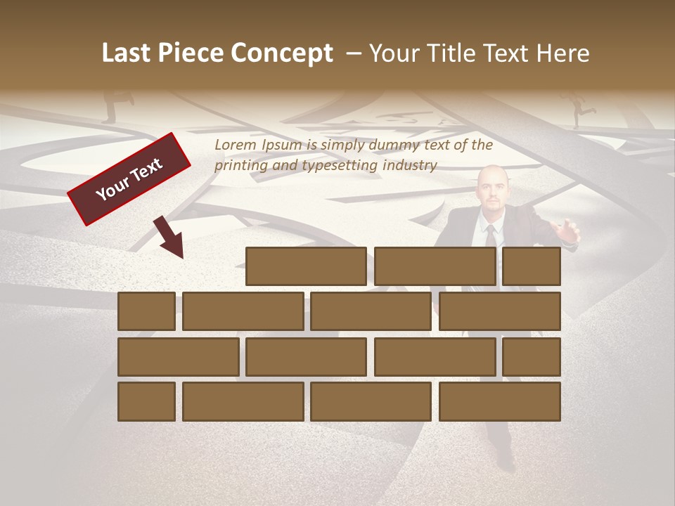 Fog Worker Running PowerPoint Template