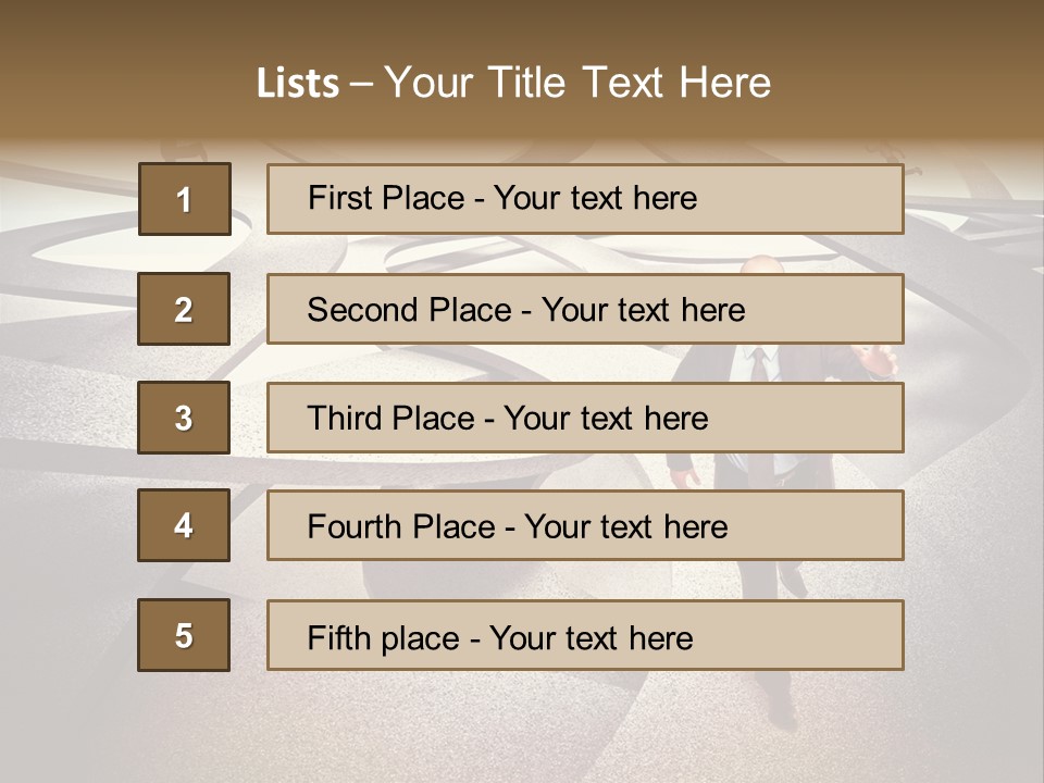 Fog Worker Running PowerPoint Template