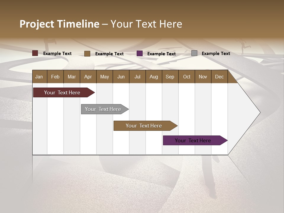 Fog Worker Running PowerPoint Template