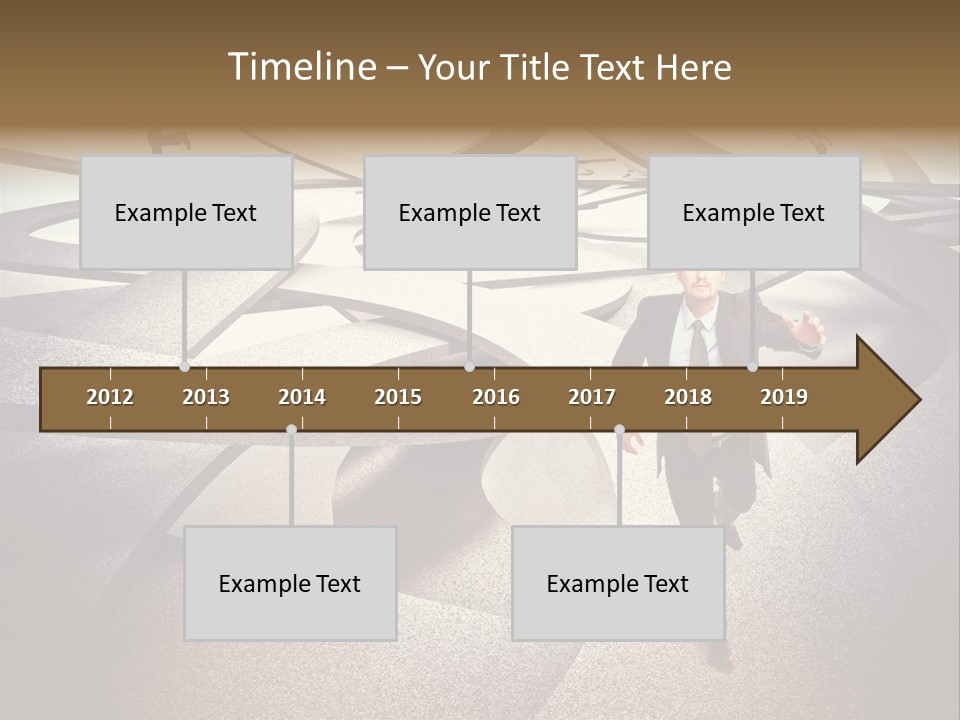 Fog Worker Running PowerPoint Template