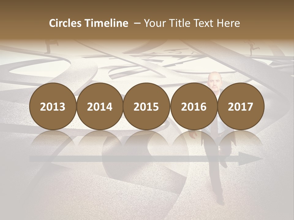 Fog Worker Running PowerPoint Template