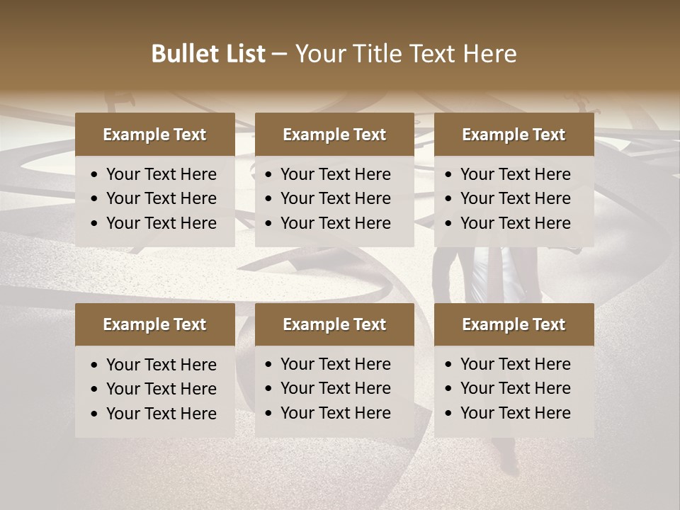 Fog Worker Running PowerPoint Template