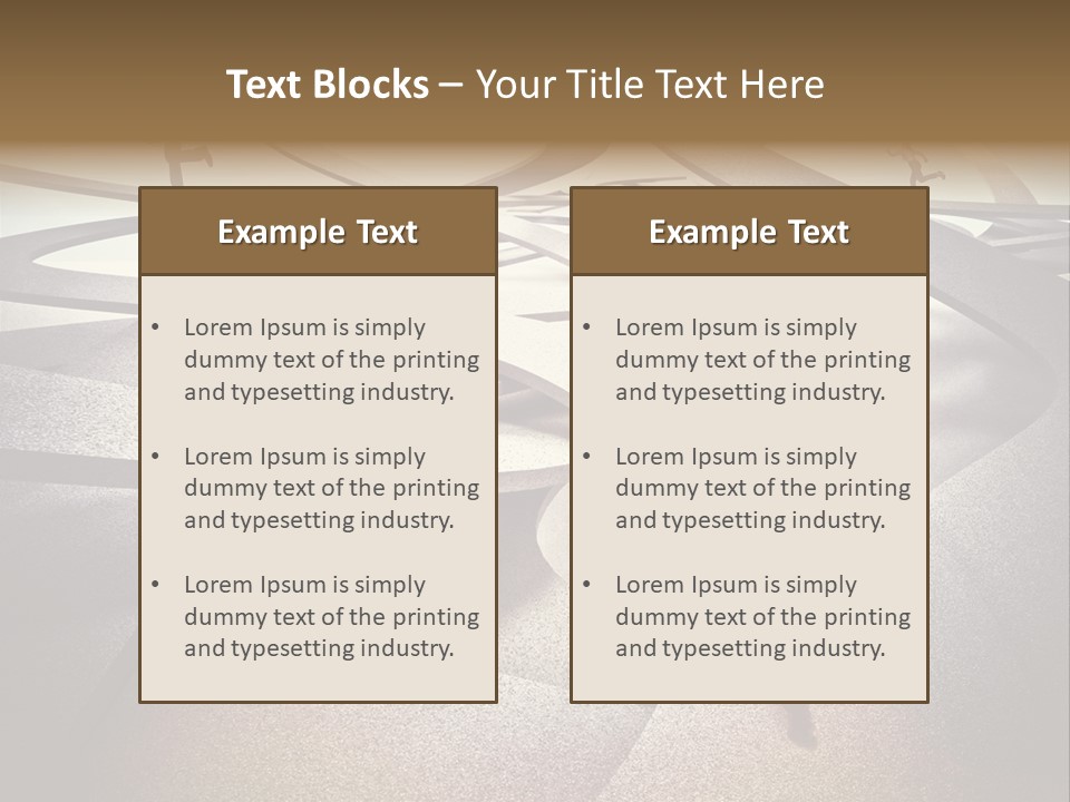 Fog Worker Running PowerPoint Template