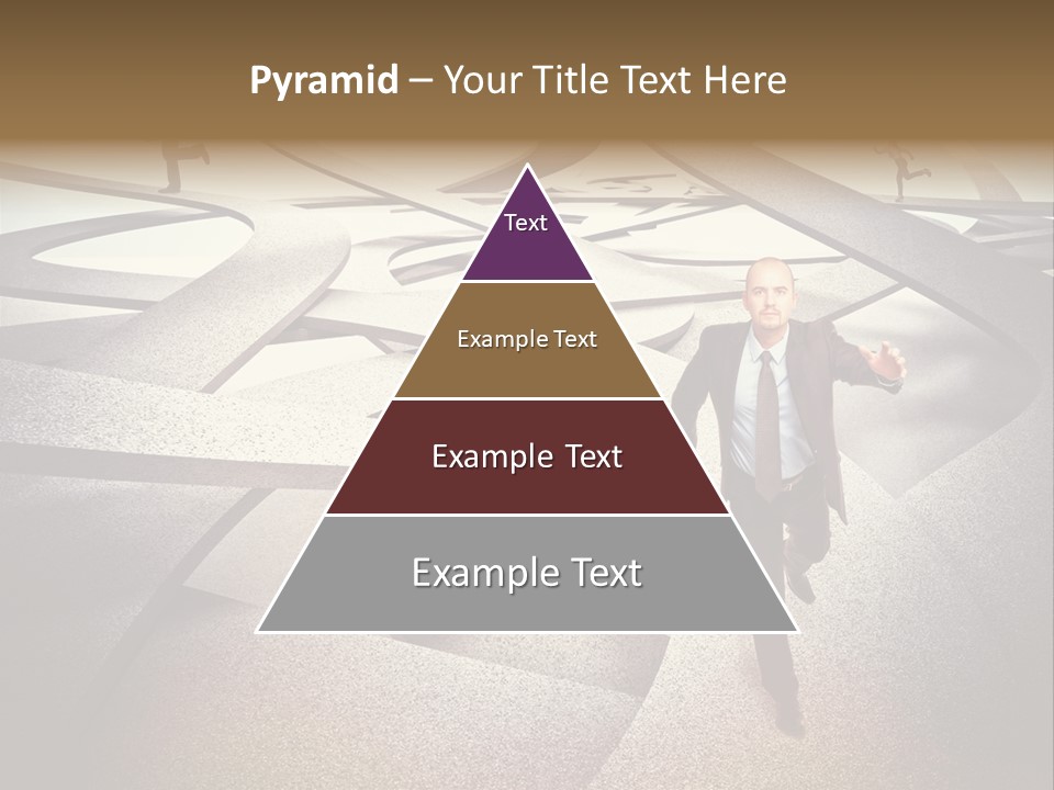 Fog Worker Running PowerPoint Template