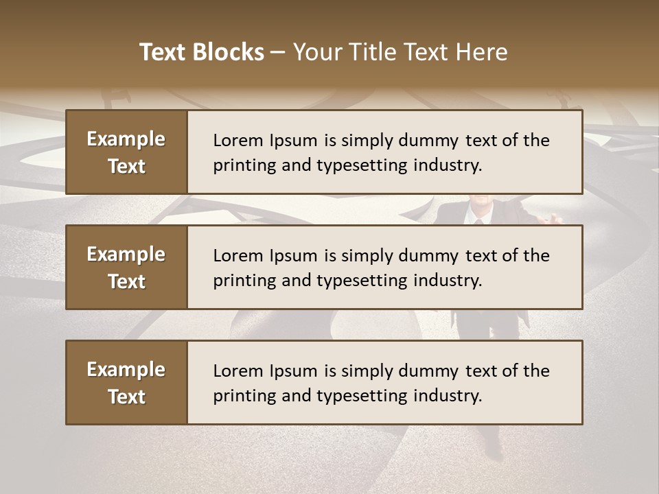Fog Worker Running PowerPoint Template