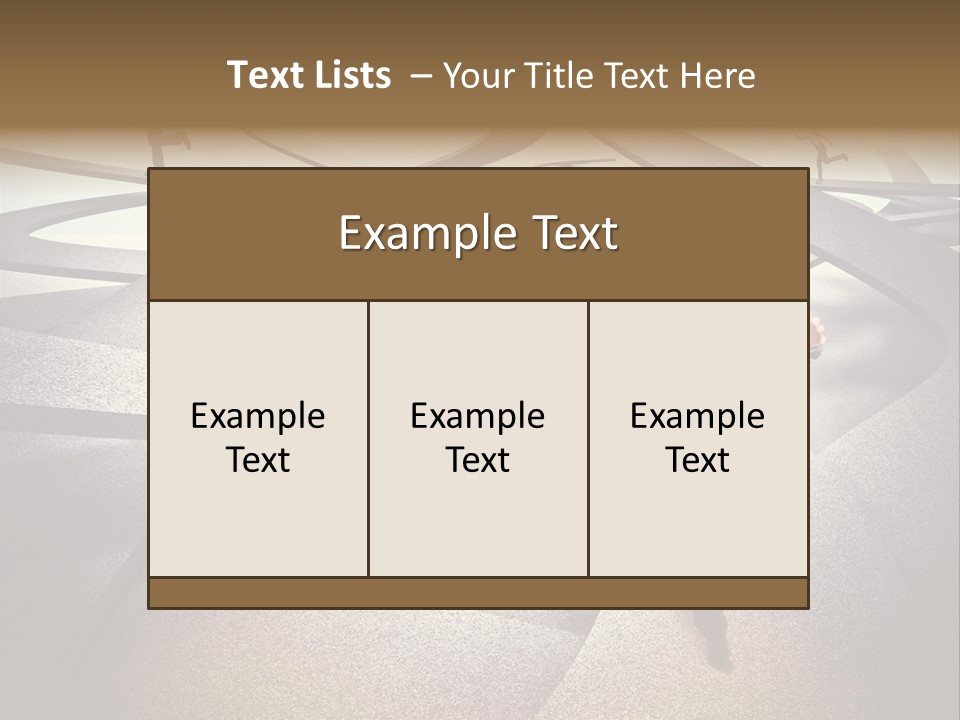 Fog Worker Running PowerPoint Template