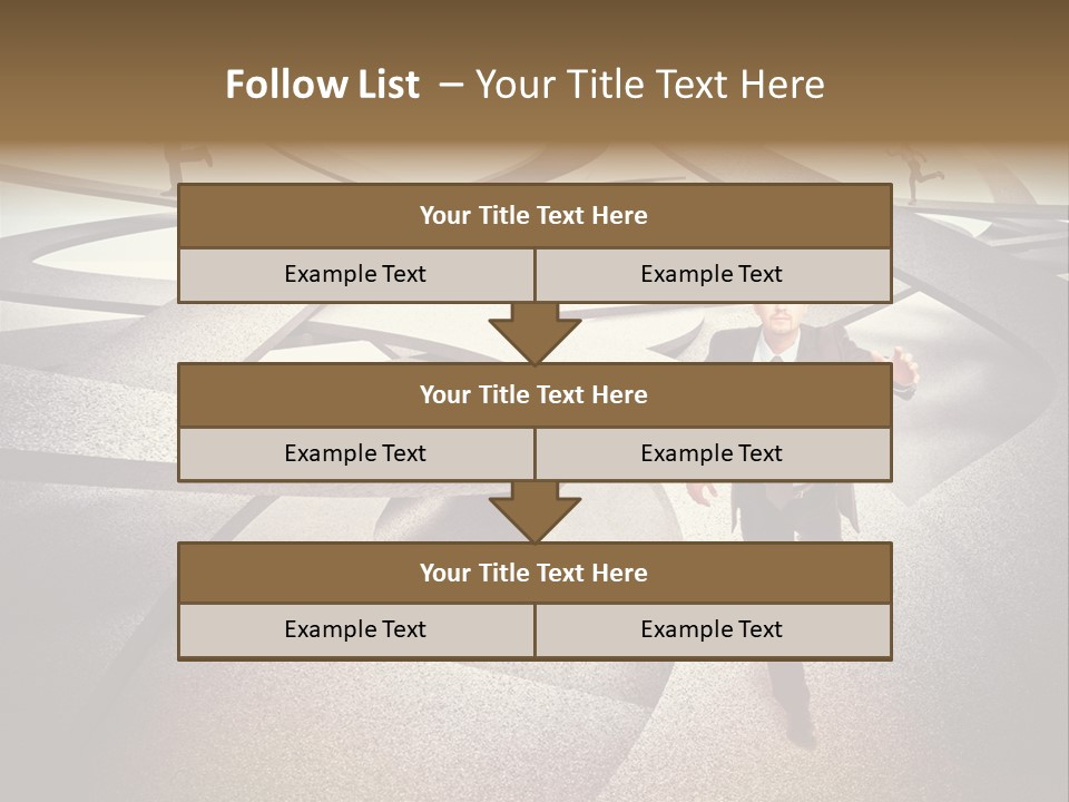 Fog Worker Running PowerPoint Template
