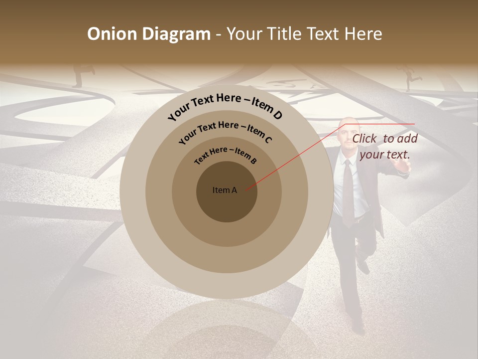 Fog Worker Running PowerPoint Template