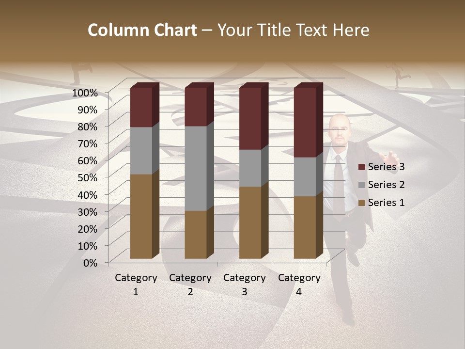 Fog Worker Running PowerPoint Template