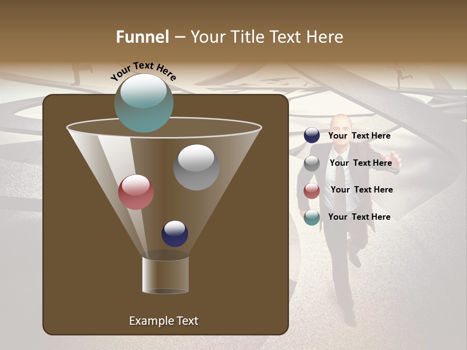 Fog Worker Running PowerPoint Template