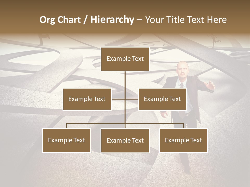 Fog Worker Running PowerPoint Template