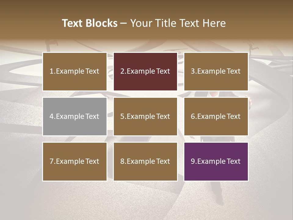 Fog Worker Running PowerPoint Template