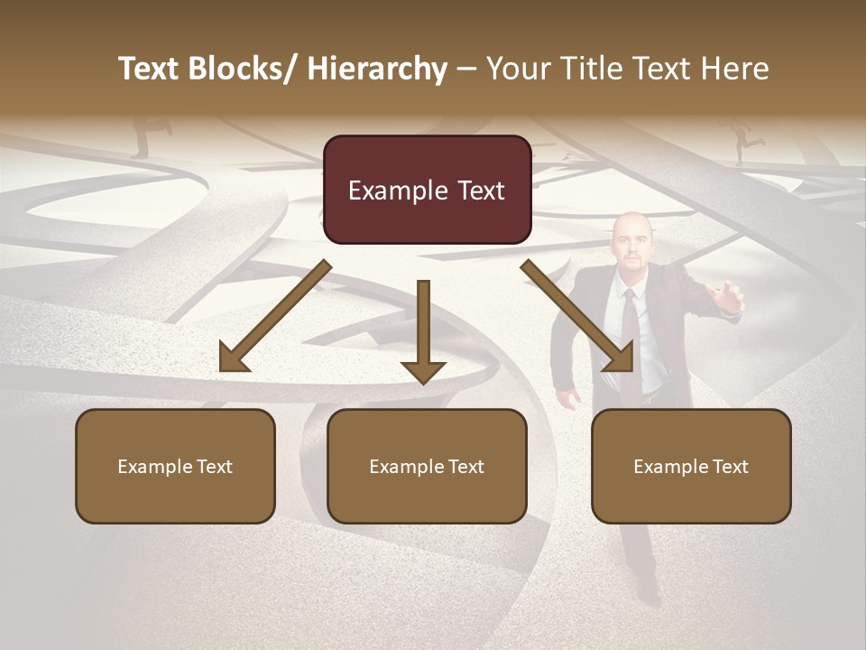 Fog Worker Running PowerPoint Template