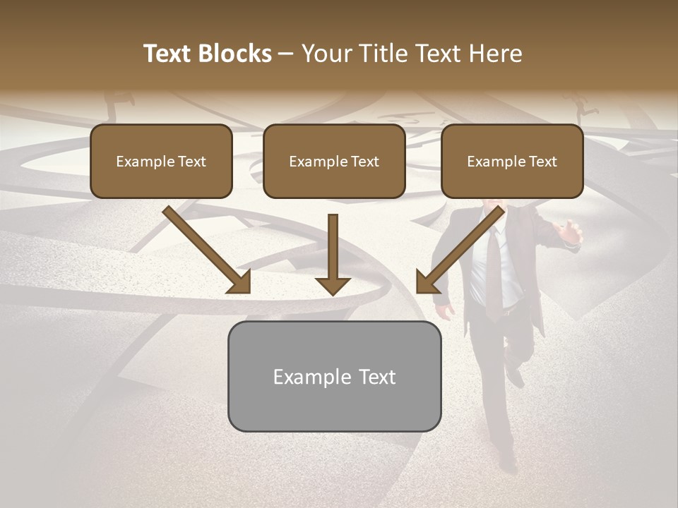 Fog Worker Running PowerPoint Template