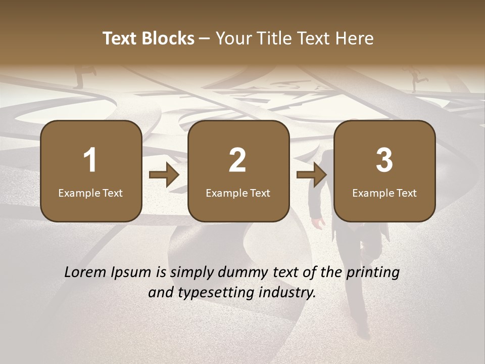 Fog Worker Running PowerPoint Template