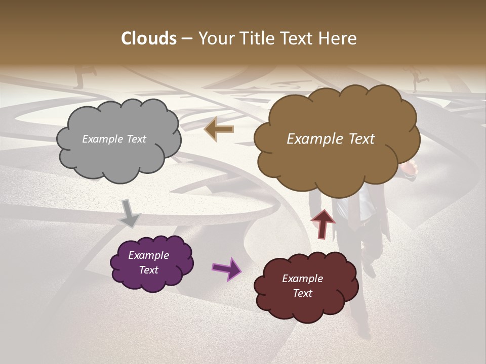 Fog Worker Running PowerPoint Template
