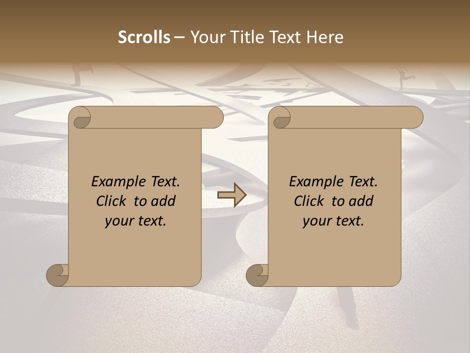 Fog Worker Running PowerPoint Template