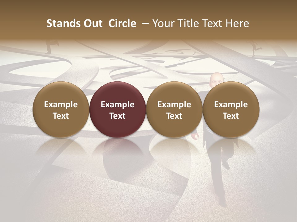 Fog Worker Running PowerPoint Template