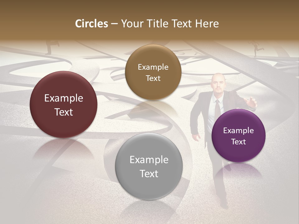 Fog Worker Running PowerPoint Template