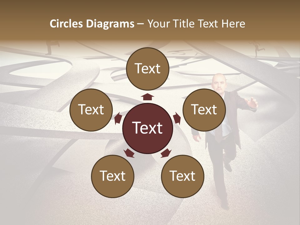 Fog Worker Running PowerPoint Template