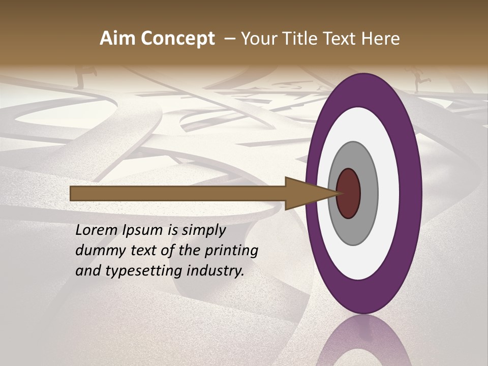 Fog Worker Running PowerPoint Template