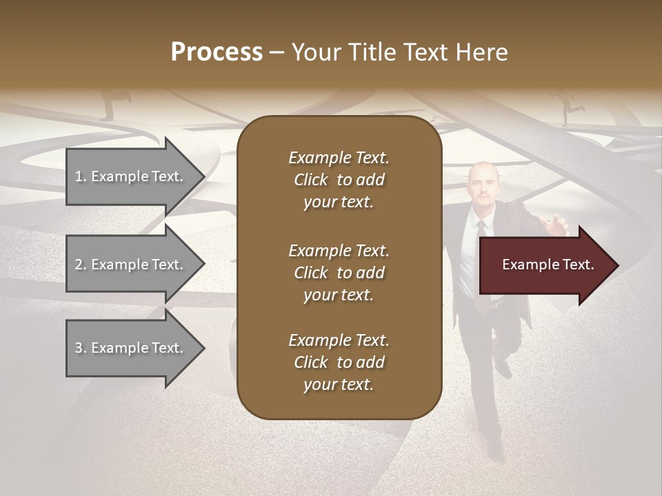 Fog Worker Running PowerPoint Template
