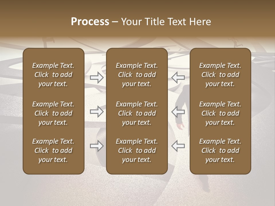 Fog Worker Running PowerPoint Template
