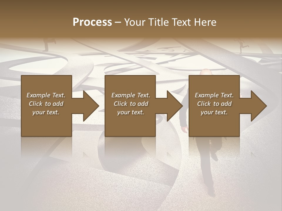 Fog Worker Running PowerPoint Template
