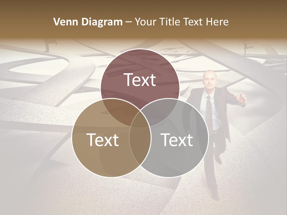 Fog Worker Running PowerPoint Template