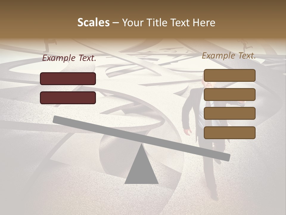 Fog Worker Running PowerPoint Template