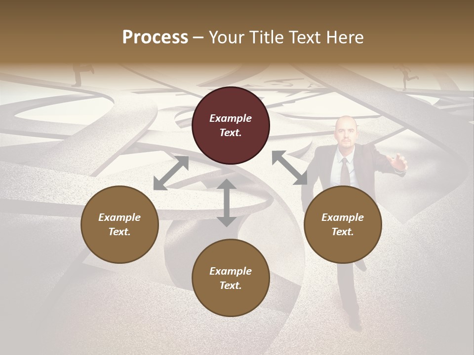 Fog Worker Running PowerPoint Template