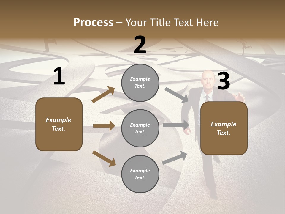 Fog Worker Running PowerPoint Template