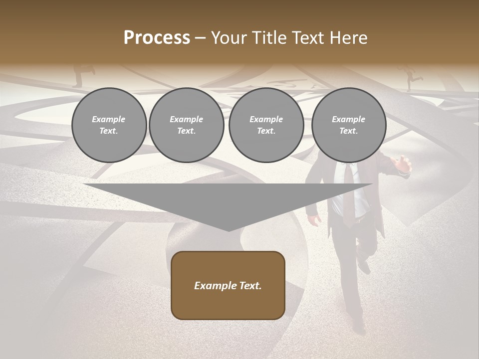 Fog Worker Running PowerPoint Template