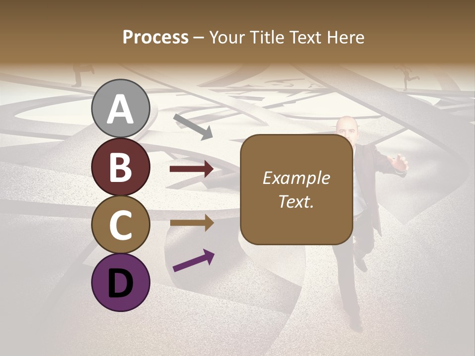 Fog Worker Running PowerPoint Template
