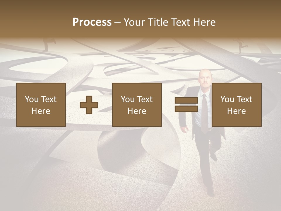Fog Worker Running PowerPoint Template
