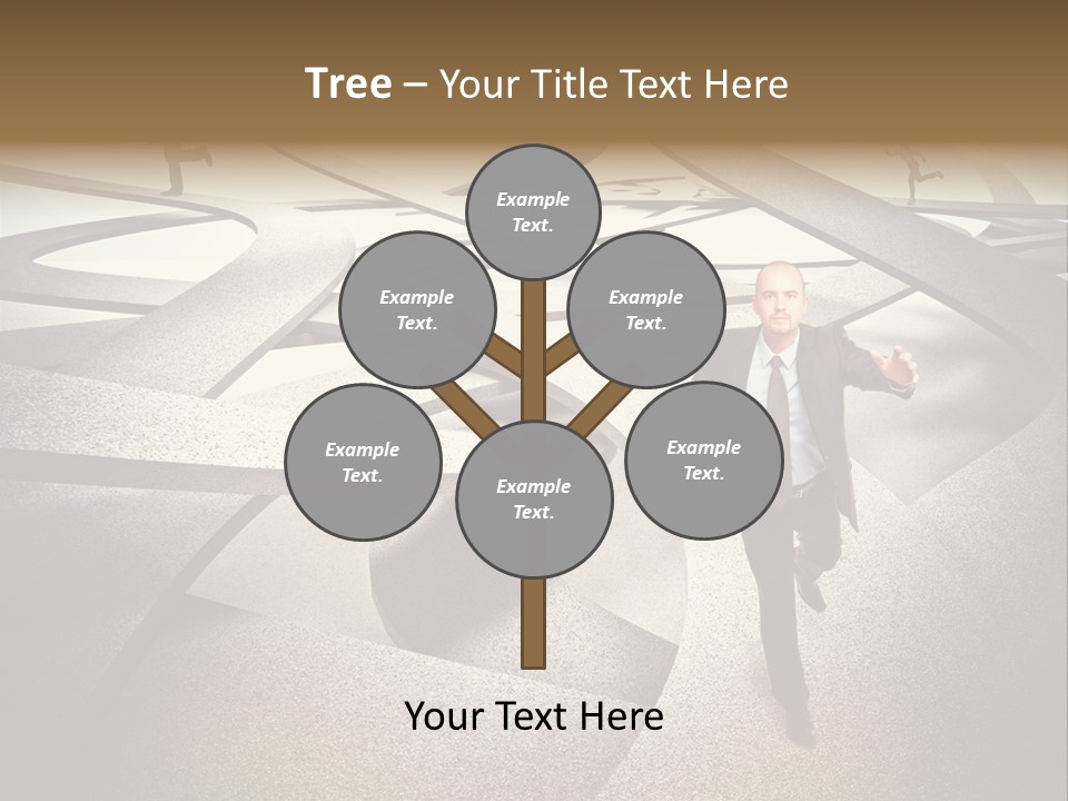 Fog Worker Running PowerPoint Template