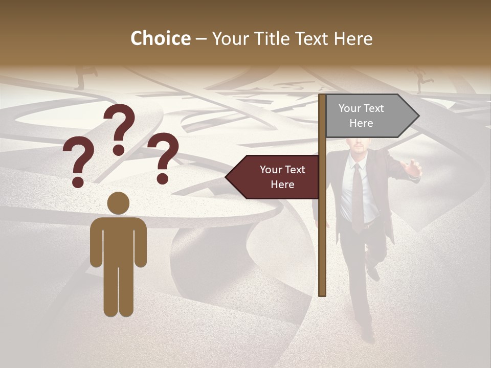 Fog Worker Running PowerPoint Template
