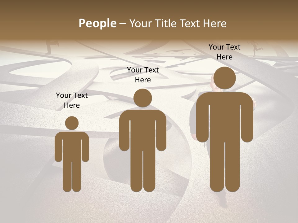 Fog Worker Running PowerPoint Template