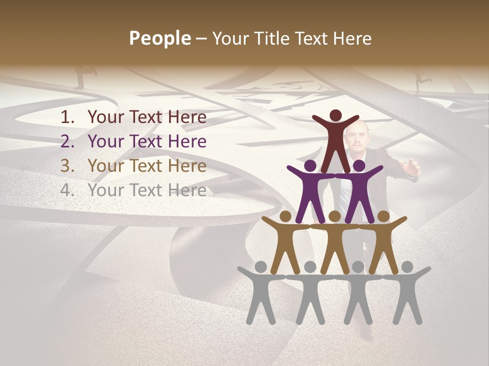 Fog Worker Running PowerPoint Template