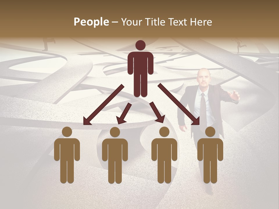 Fog Worker Running PowerPoint Template