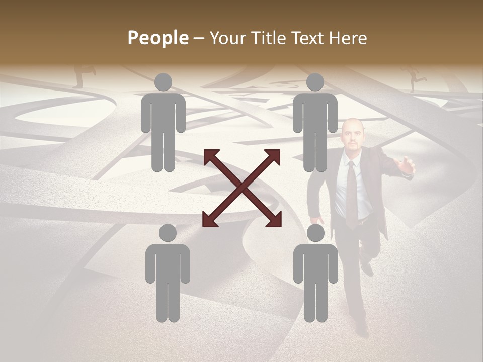 Fog Worker Running PowerPoint Template