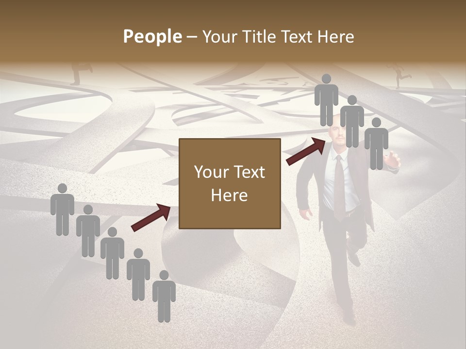 Fog Worker Running PowerPoint Template