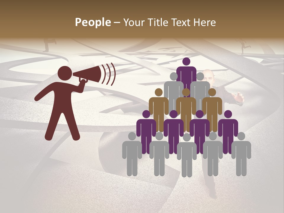 Fog Worker Running PowerPoint Template