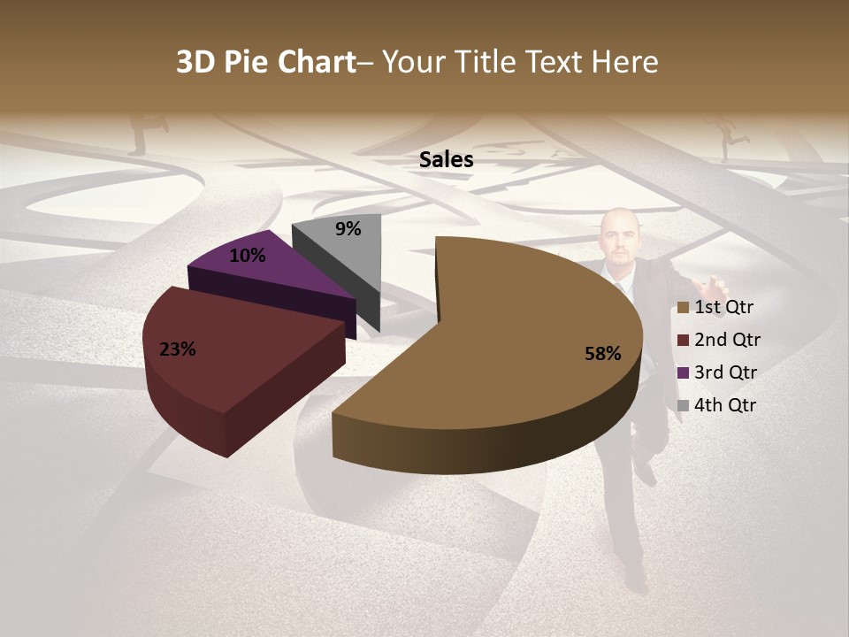 Fog Worker Running PowerPoint Template