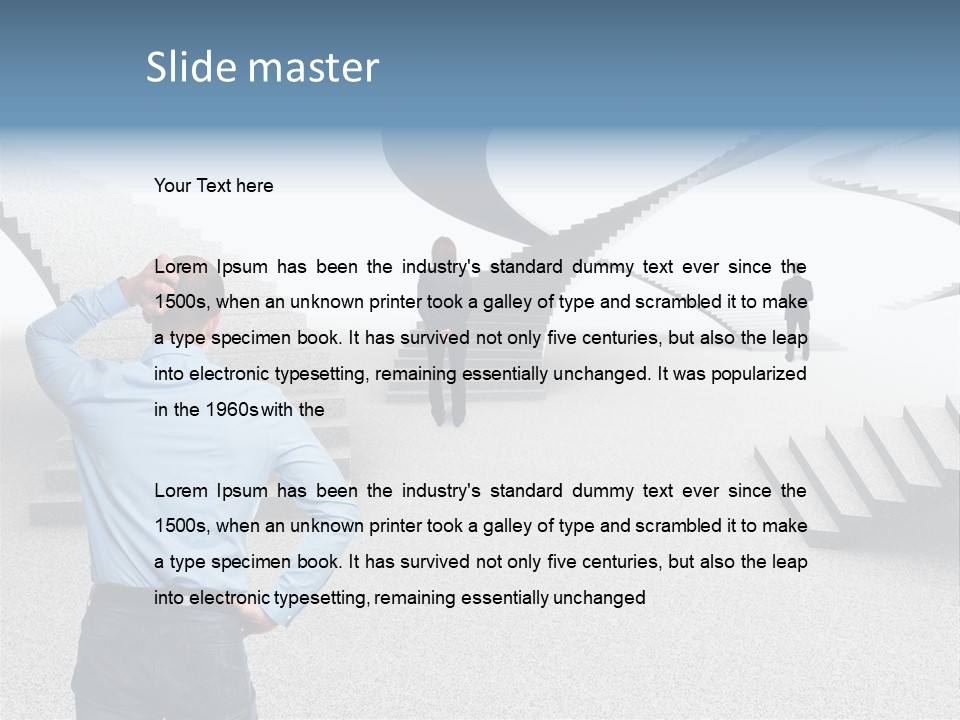 Team Stress Woman PowerPoint Template