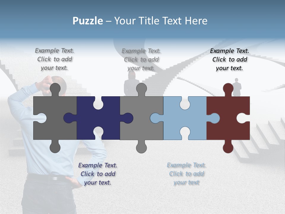 Team Stress Woman PowerPoint Template