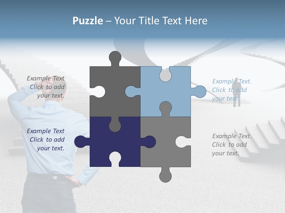 Team Stress Woman PowerPoint Template