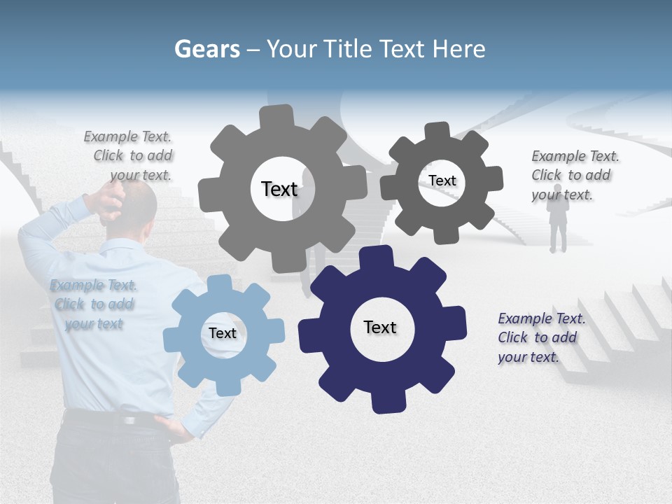 Team Stress Woman PowerPoint Template