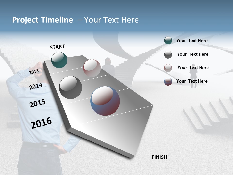 Team Stress Woman PowerPoint Template