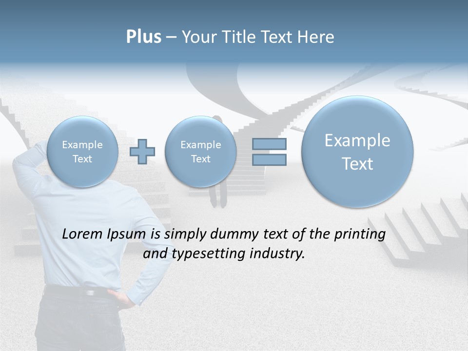 Team Stress Woman PowerPoint Template